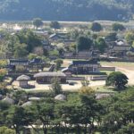 Traditional houses at Hahoe Folk Village, Andong, Korea